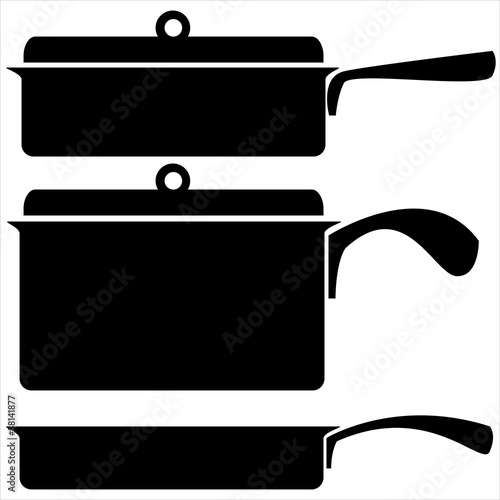 kitchenware icons on a white background