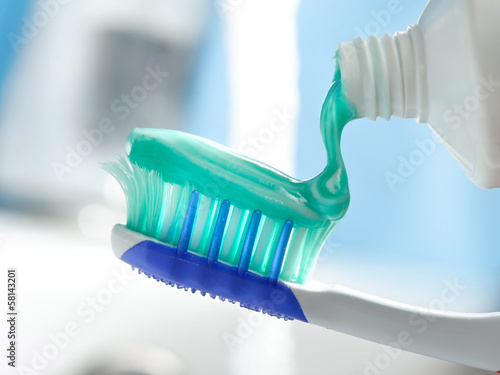 brushing teeth