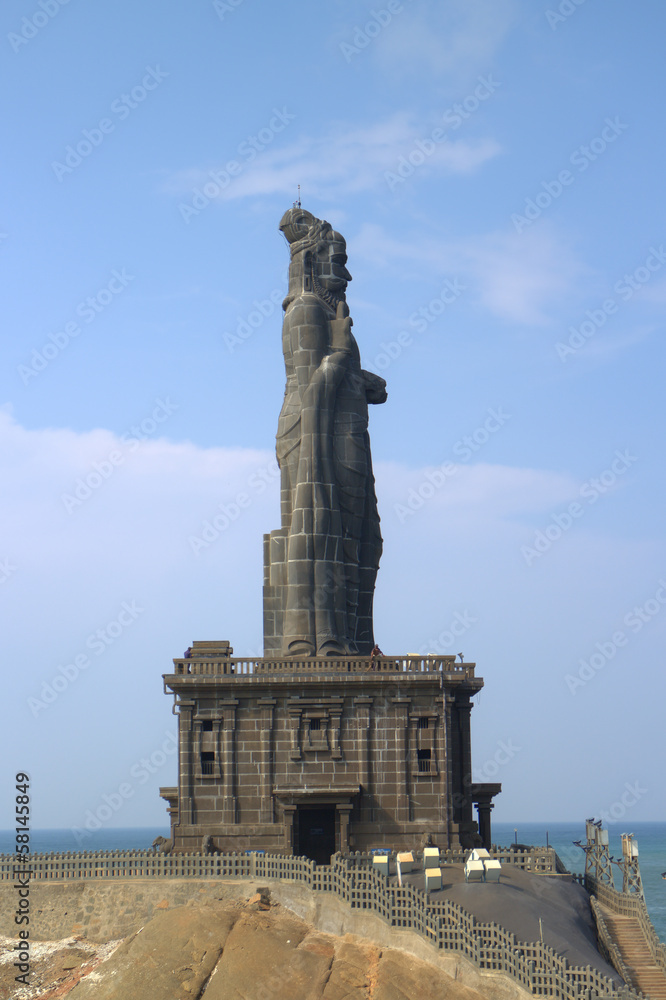 Thiruvalluvar statue. Kanyakumari, Tamilnadu, India.