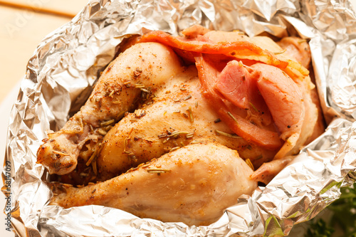 Roasted Chicken in the foil