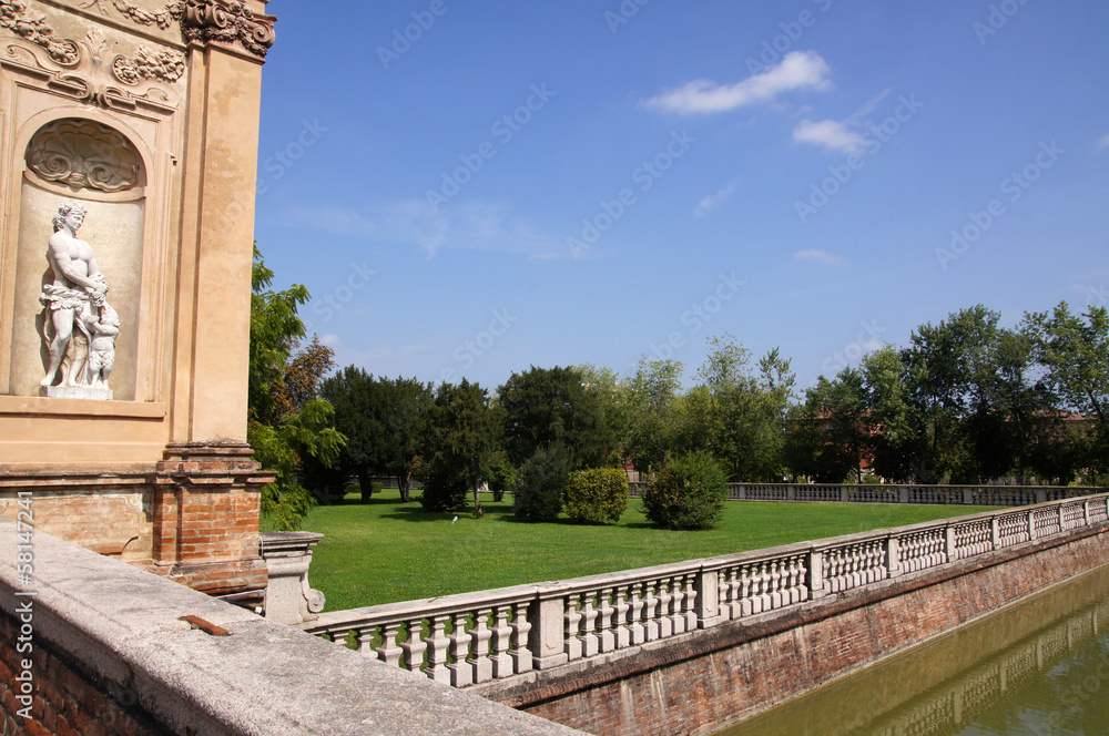 Fototapeta premium Jardin du Palais des marquis - Musée Verdi