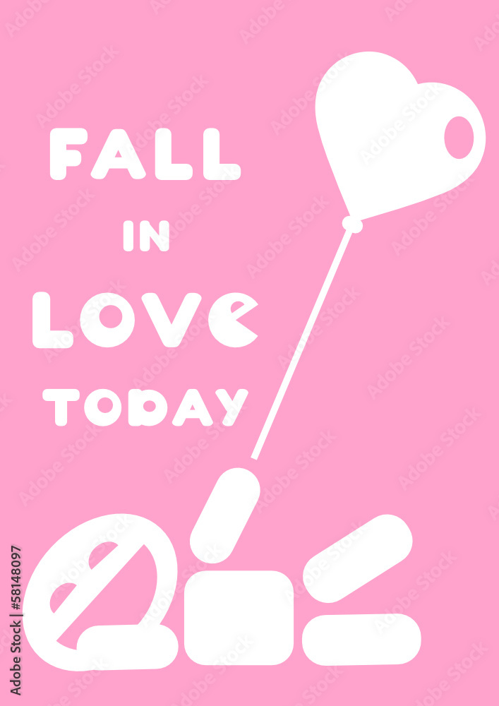 motivational quote fall in love today