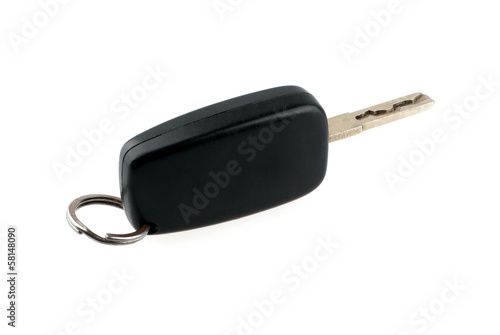 Car keys isolated on white background