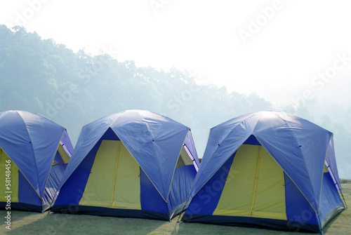 outdoor tent on mountain