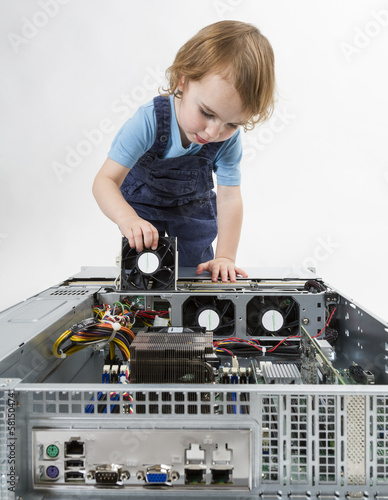 child repairing network computer
