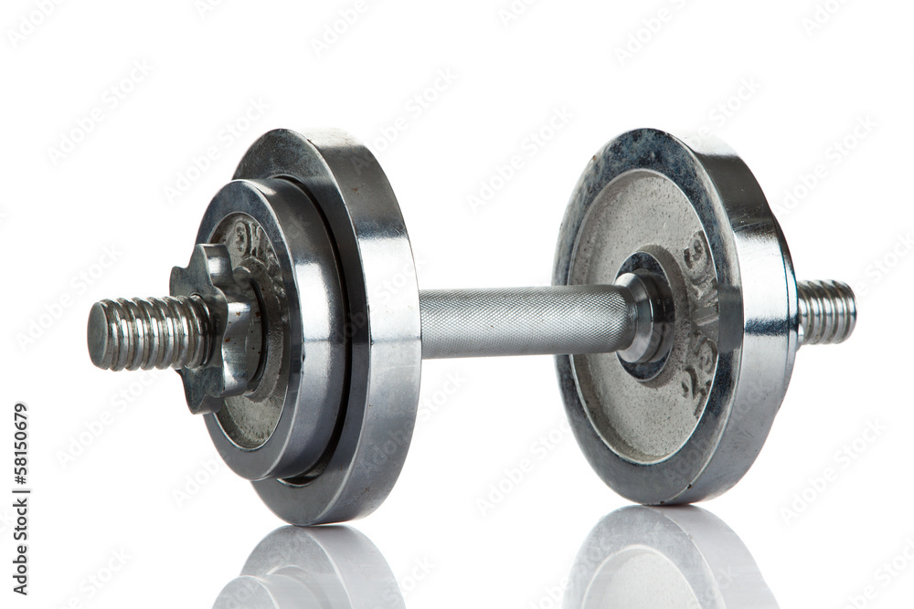 dumbbell isolated on white background dumbbell isolated on white background
