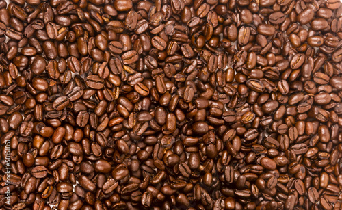 Dark Brown Roasted Coffee Seeds Beans Food Drink Ingredient