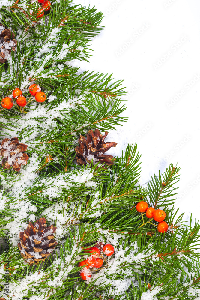 Christmas background. Eve framework Christmas background. Eve framework
