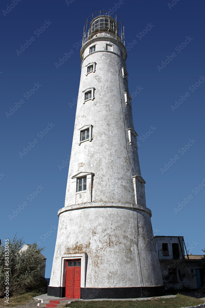 lighthouse Tarkhankut in the western part of crimea, Ukraine lighthouse Tarkhankut in the western part of crimea, Ukraine