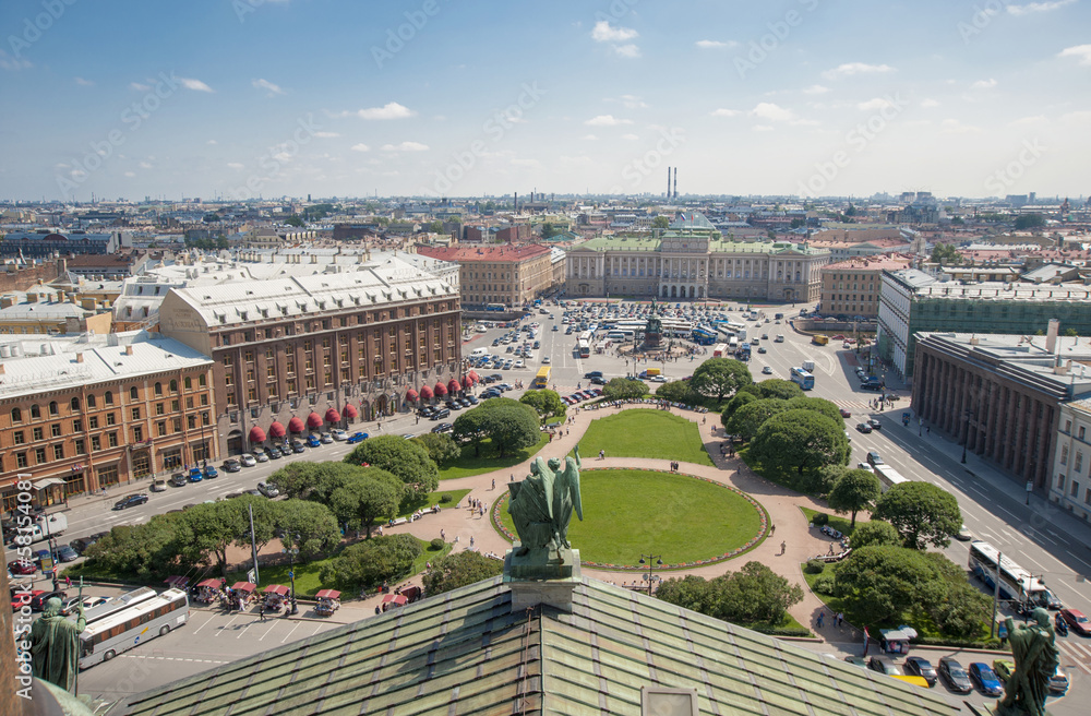 St.ISAAC SQUARE IN SANKT PETERSBURG