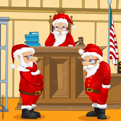 Cartoon Character Santa Claus. Vector EPS 10.
