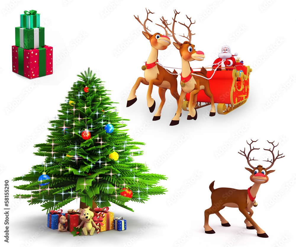 Fototapeta premium Christmas Element