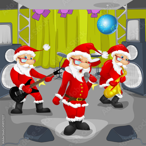 Cartoon Character Santa Claus. Vector EPS 10.