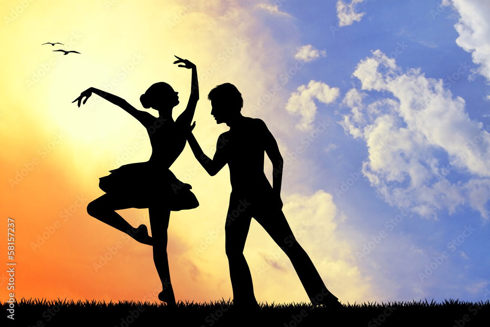 couple dancing at sunset couple dancing at sunset