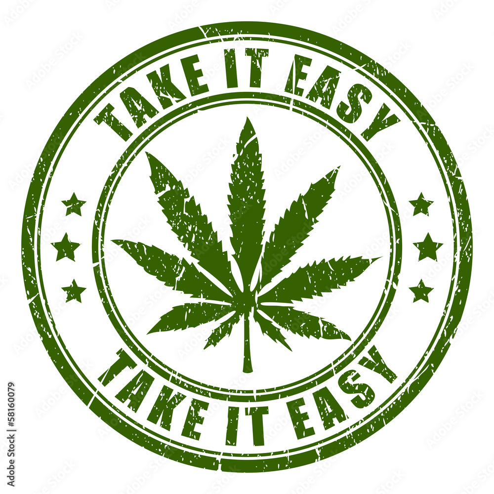Cannabis leaf vector stamp Cannabis leaf vector stamp