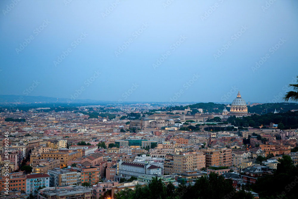 Cityscape of Rome in Italy