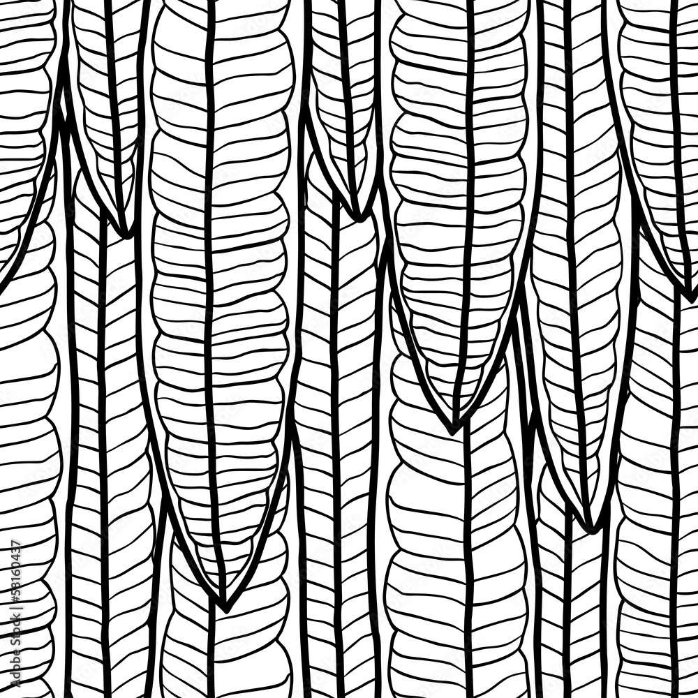 Seamless natural pattern with long leaves. Seamless natural pattern with long leaves.
