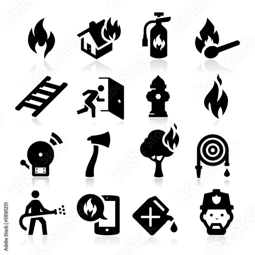 Firefighting icons