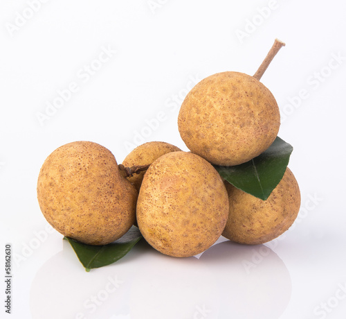 longan fruit on a background