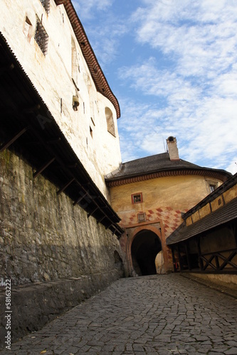 Bilde på lerret Entryway of Orava castle, Slovakia