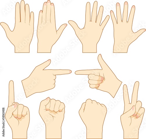 Gesture of hands