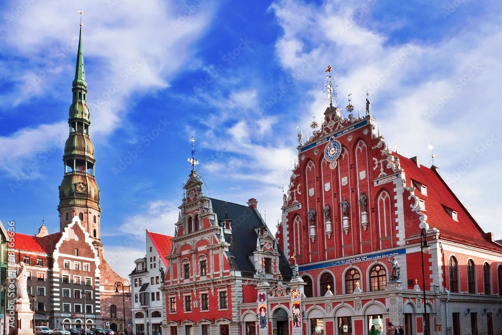 Fototapeta premium House of the Blackheads in Riga