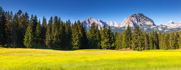 Foto auf Acrylglas Gelb Berge Landschaft  © Leonid Tit