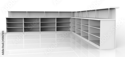 Empty shelves