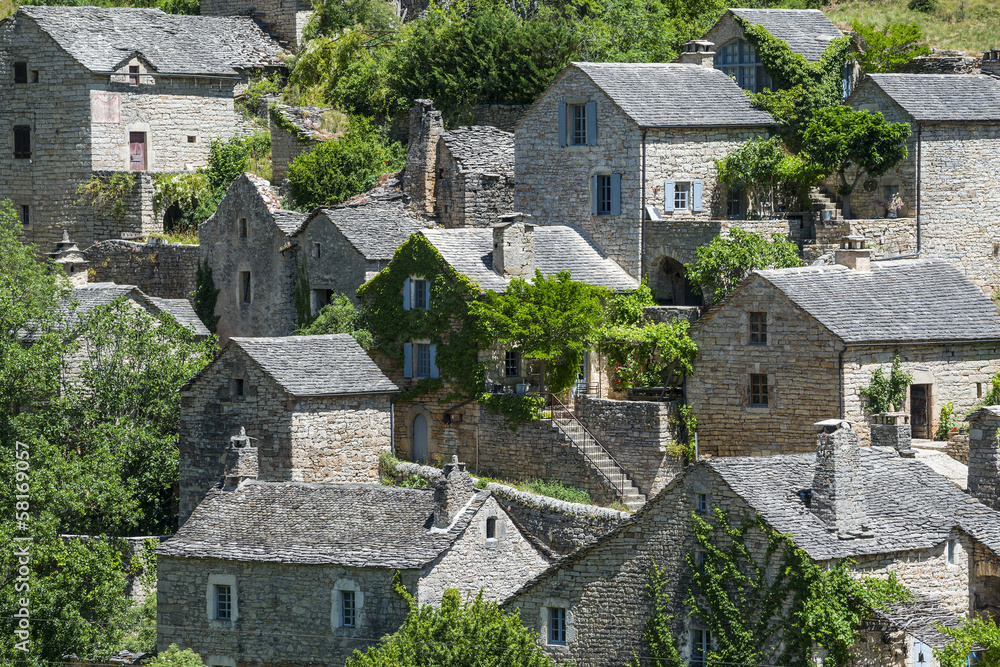 Fototapeta premium Gorges du Tarn, village