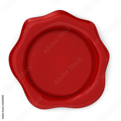 Red wax seal