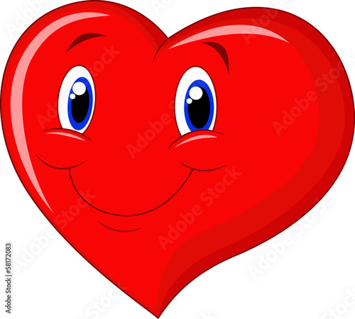 Red heart cartoon