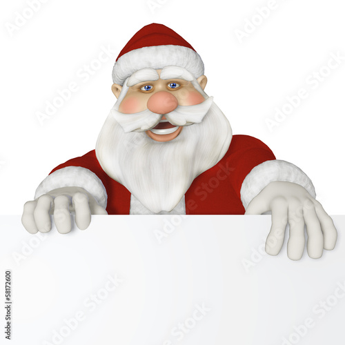 Santa Claus 3d sitting