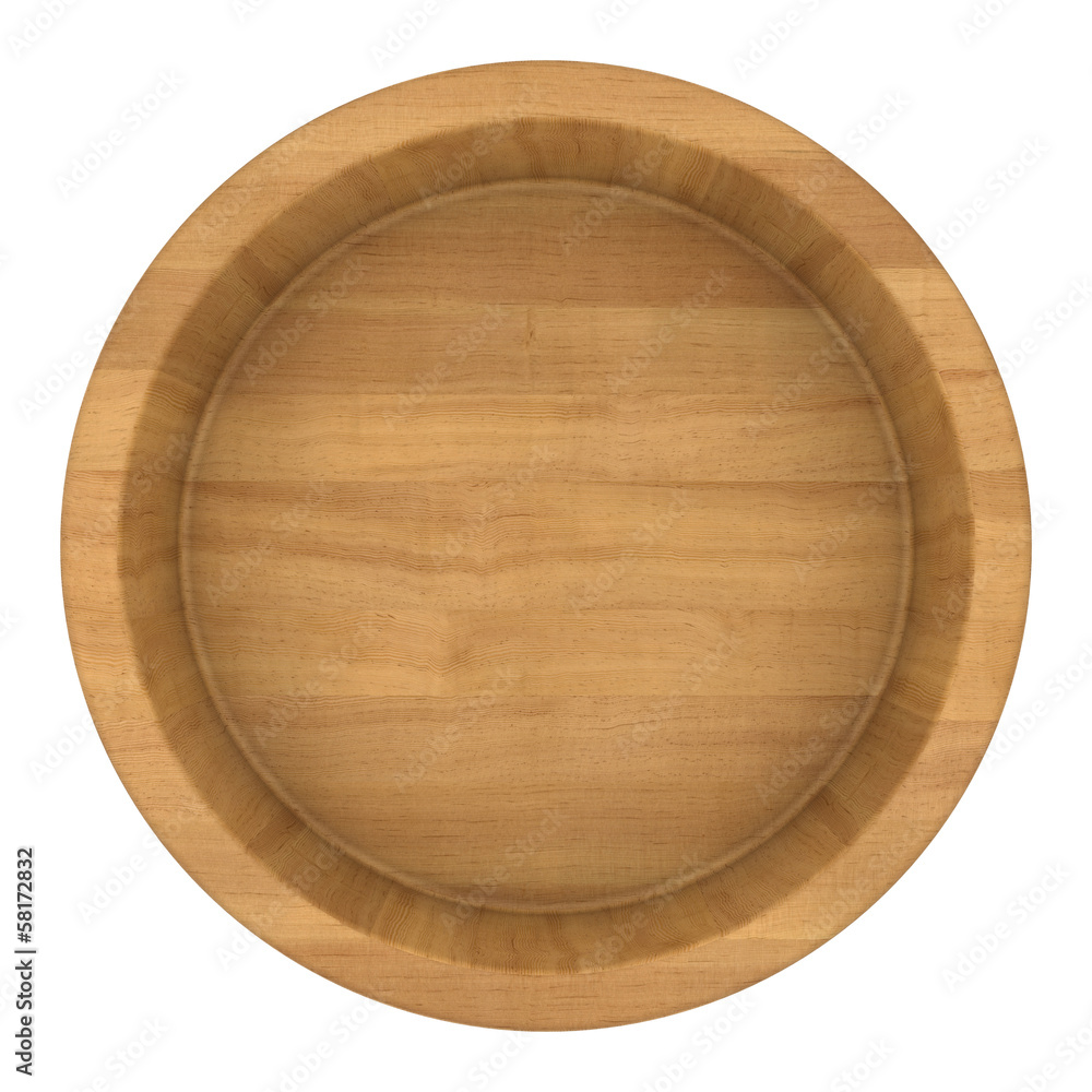 round wooden structure on a white background round wooden structure on a white background