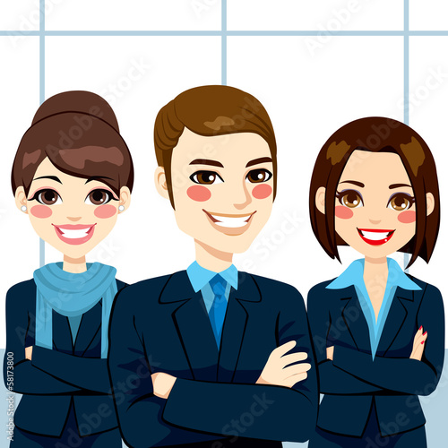 Confident Business Team