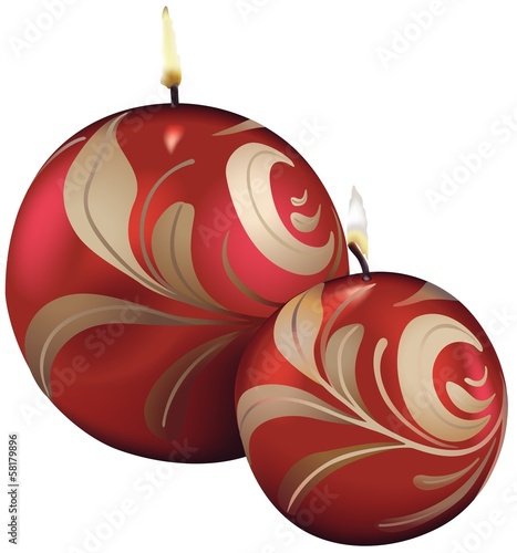Red Christmas Candles