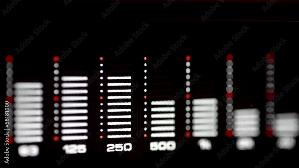 Sound level meter equalizer display Sound level meter equalizer display