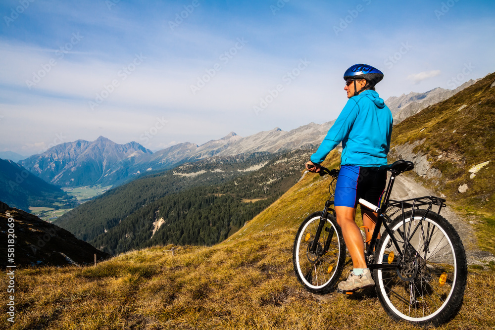 Mountain biker