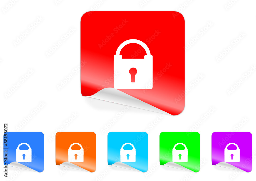 padlock icon vector set padlock icon vector set