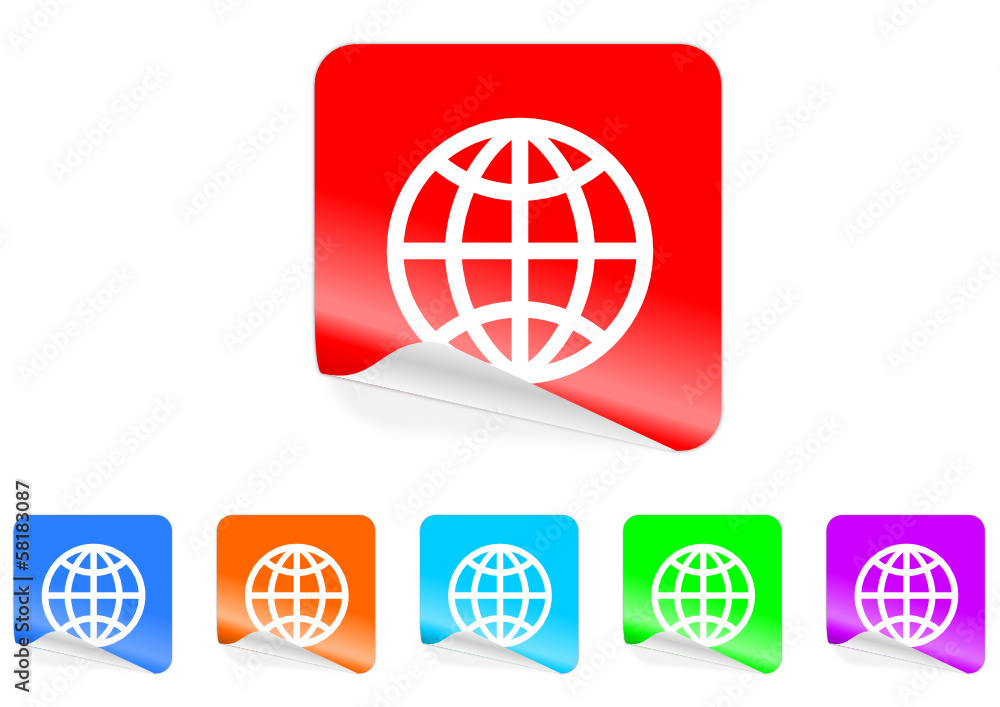 earth icon vector set earth icon vector set