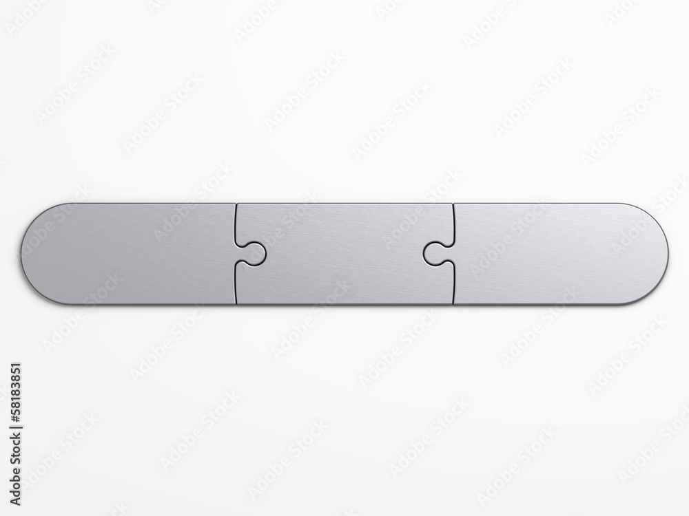 metal pieces of puzzle to place concepts with clipping path metal pieces of puzzle to place concepts with clipping path
