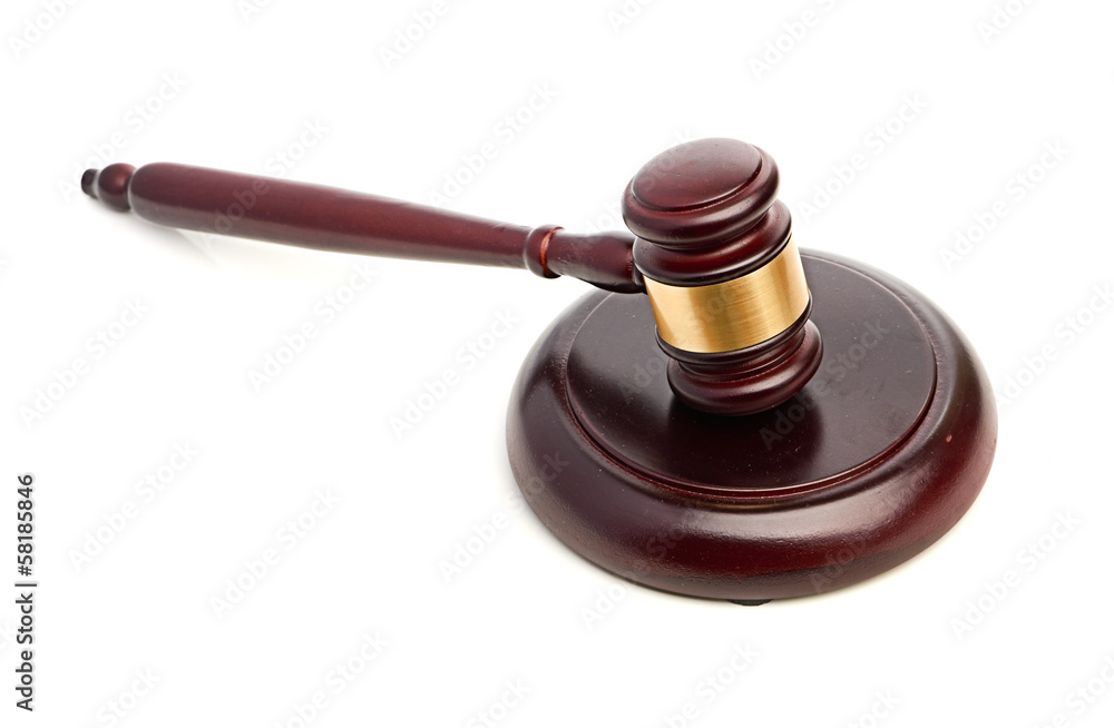Gavel isolated on white background Gavel isolated on white background