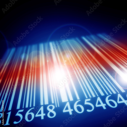 Obraz na płótnie Bar code w salonie