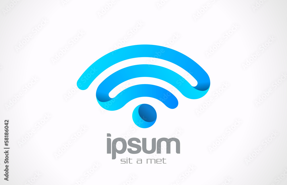 Logo Wireless communication vector Creative design Logo Wireless communication vector Creative design