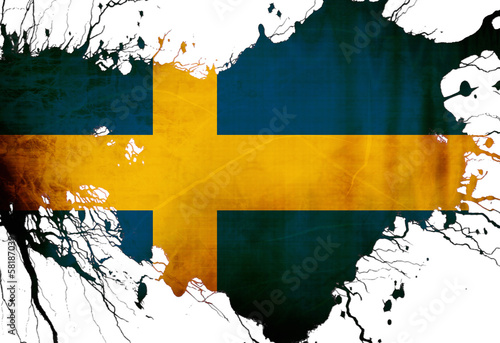 Fotografie Swedish flag