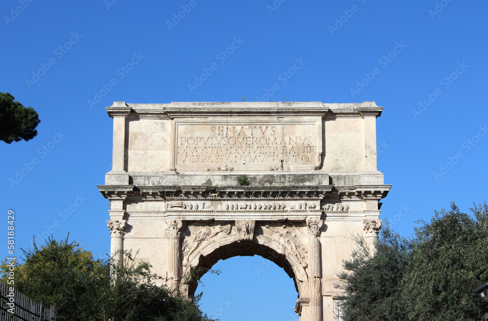 Arc in Colosseum Square, Rome