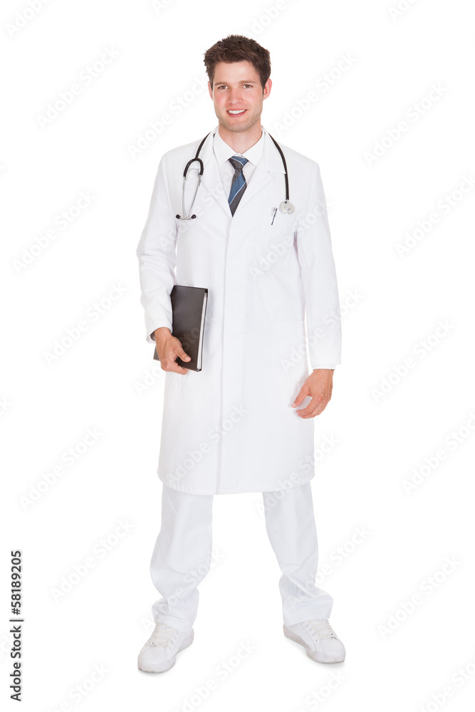 Doctor Holding Medical Reports Doctor Holding Medical Reports