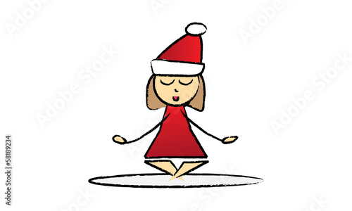 Yoga femme noël