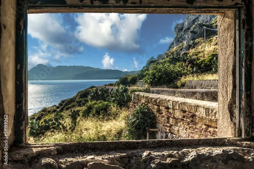Fototapeta Widok z okna ruin