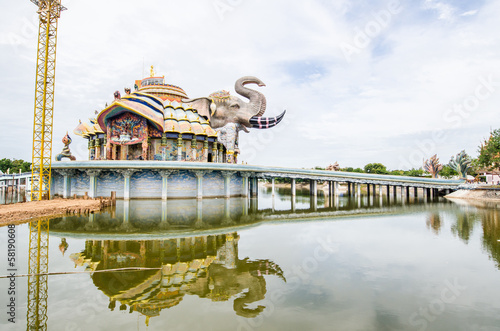 Beautiful vihara at Baanrai temple photo