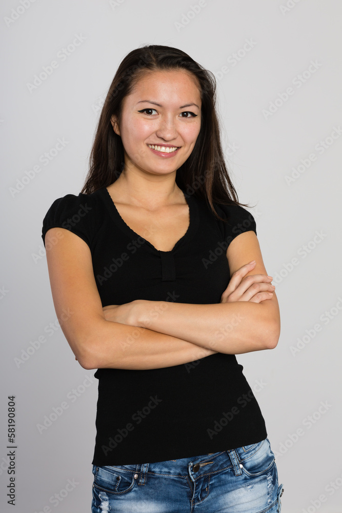 Beautiful smiling Asian young woman Beautiful smiling Asian young woman